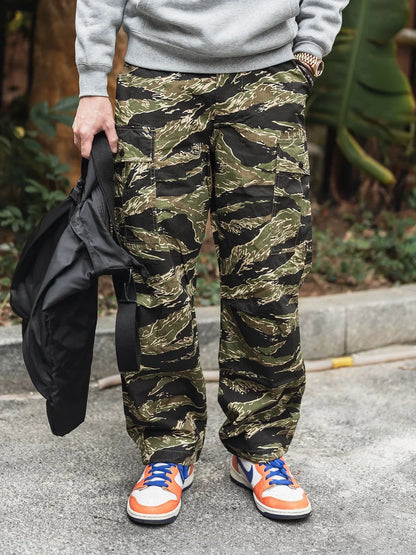 Tiger Stripe Cargo Pants