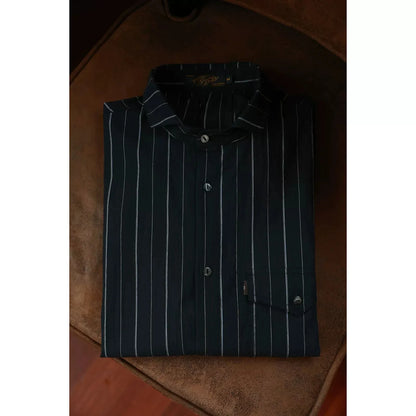 Striped French Work Shirt