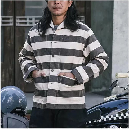 Prison Stripe Work Jacket