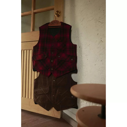 Plaid Hunting Utility Vest