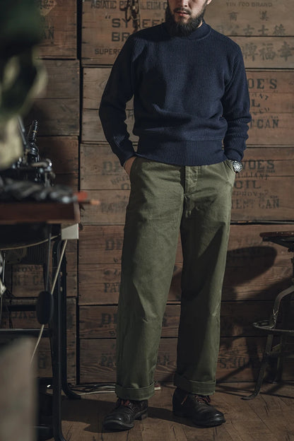 Wool Mock Neck Sweater