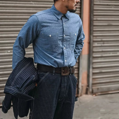 Light Blue Chambray Shirt