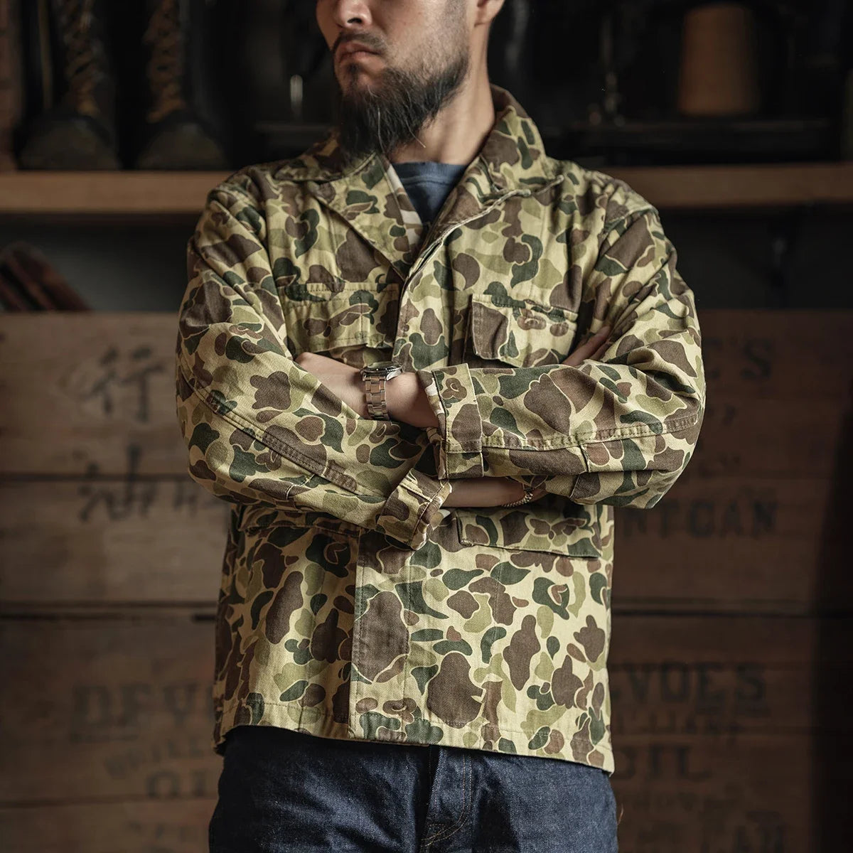 Duck Hunter Camo HBT Jacket