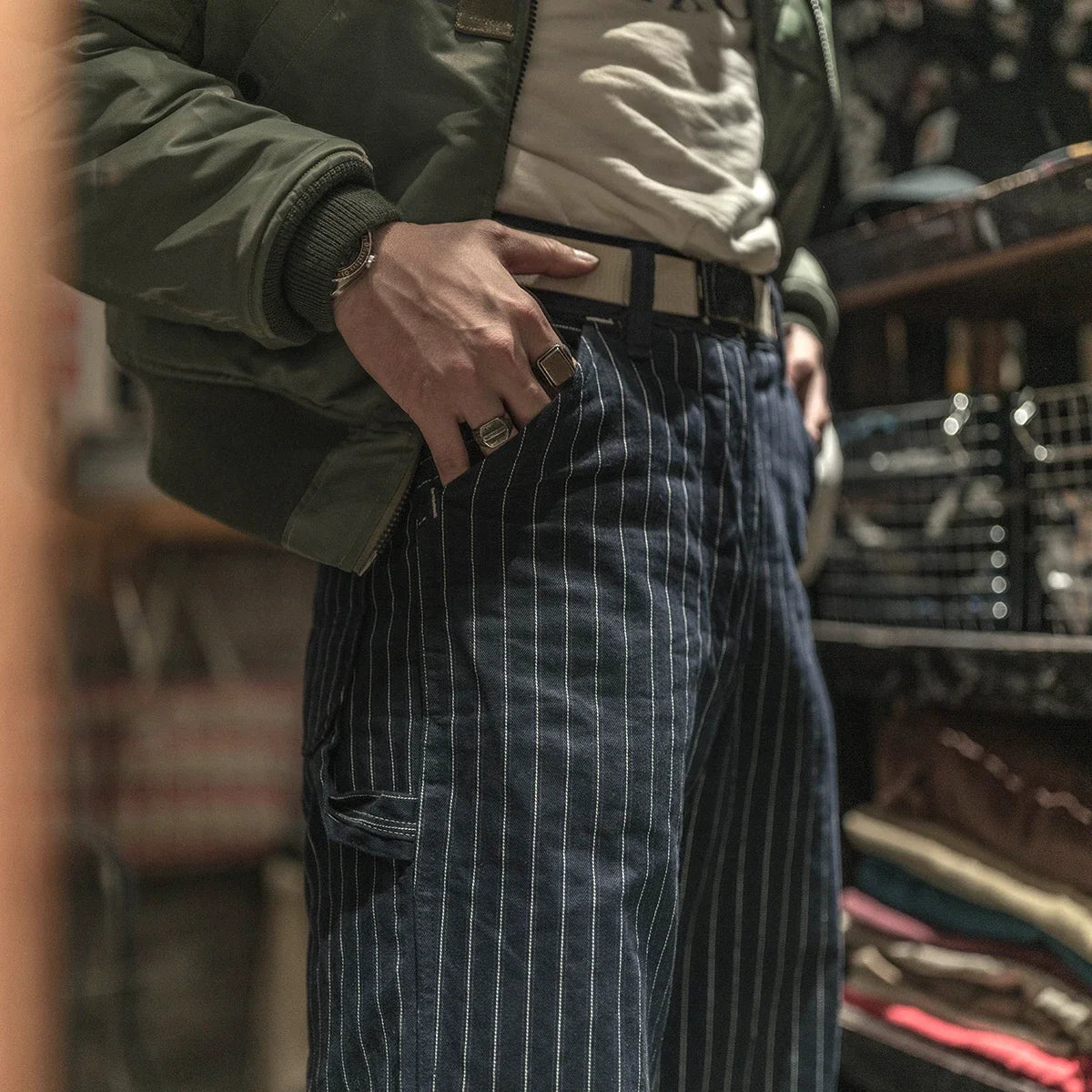 Coke Stripe Mechanic Work Pants
