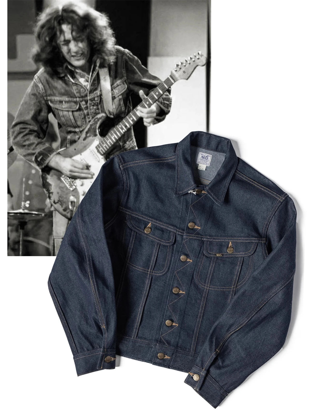 Cropped Sanforized Denim Jacket