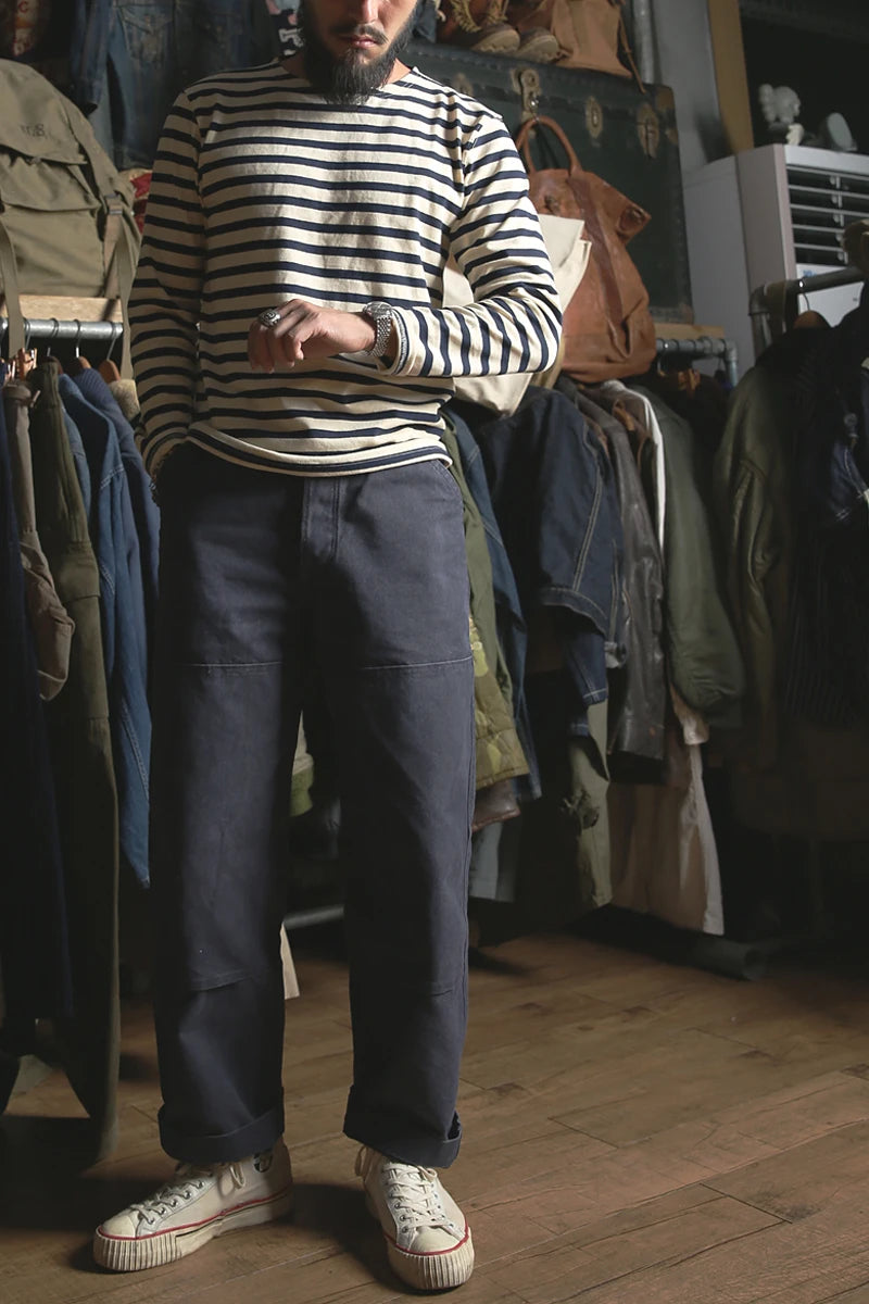 Striped Breton Boatneck Shirt