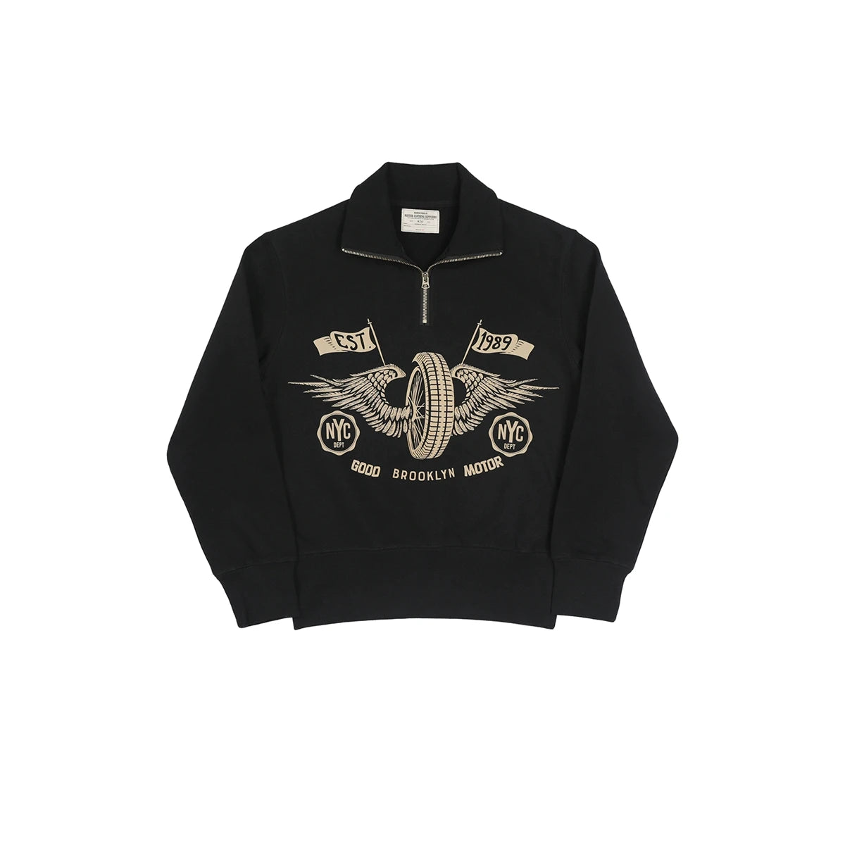 Two Tone Quarter Zip Sweatshirt
