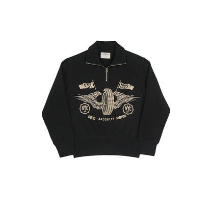 Two Tone Quarter Zip Sweatshirt