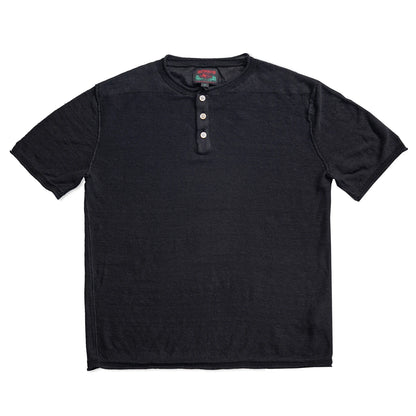 Linen Short Sleeve Henley