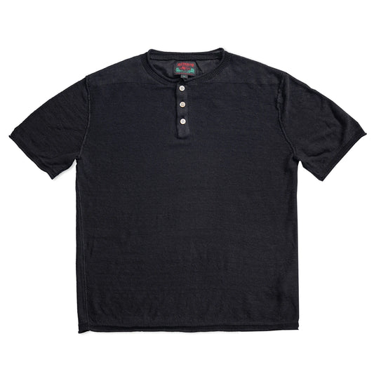 Linen Short Sleeve Henley