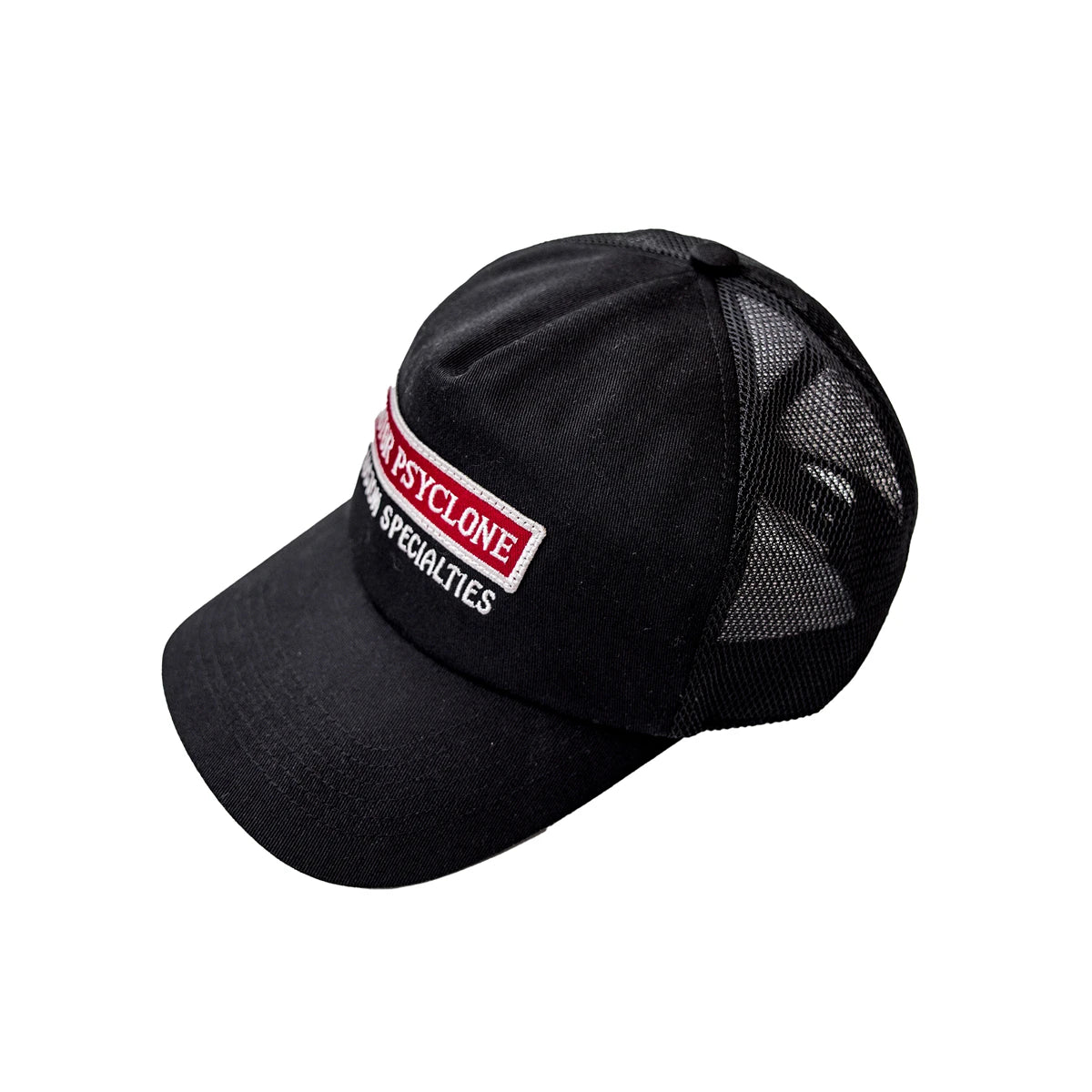 Black Mesh Trucker Cap