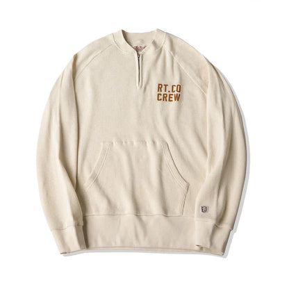 Quarter Zip Waffle Pullover