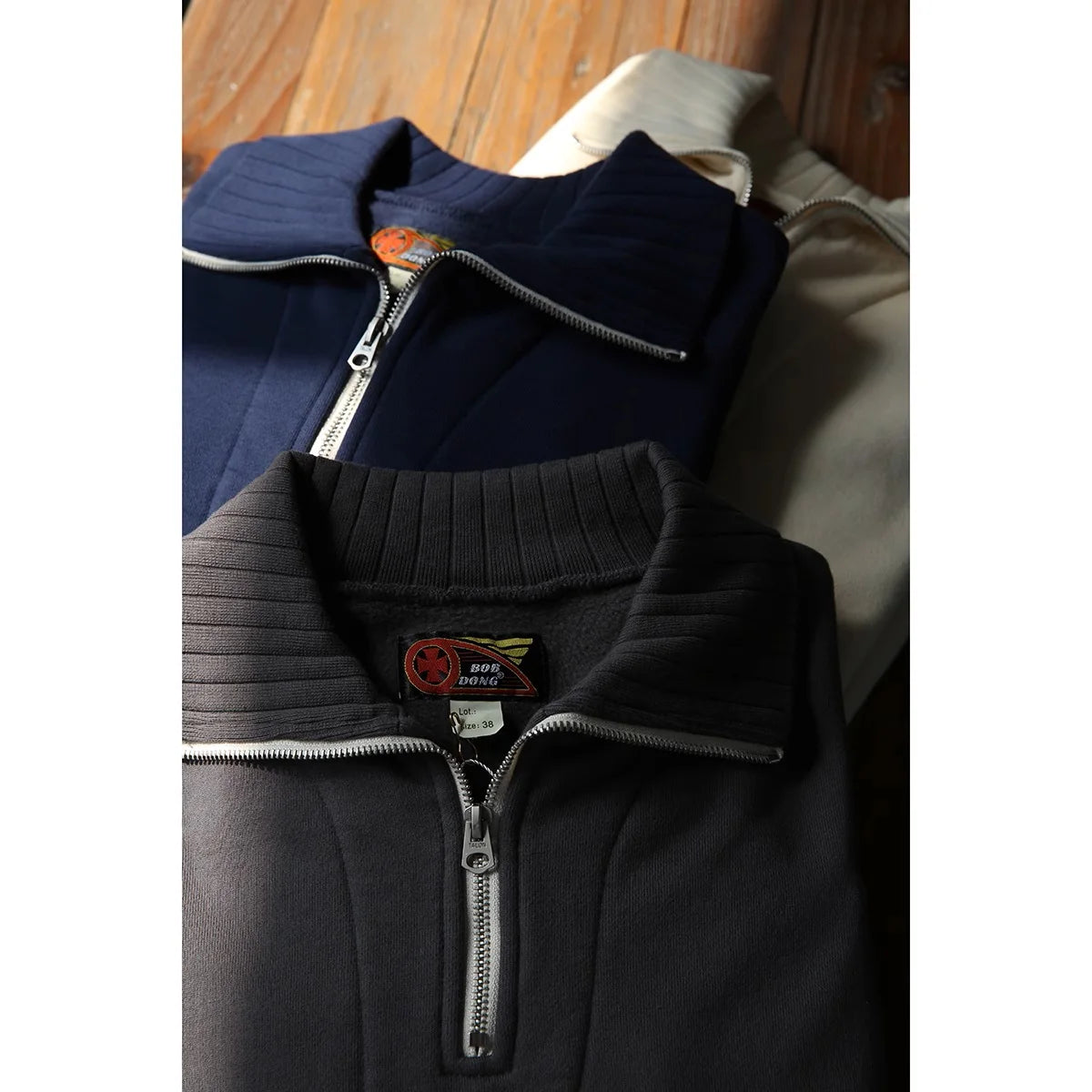 Quarter Zip Motorcycle Sweatshirt