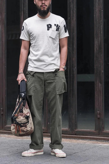 Slub Cotton Pocket T-Shirt