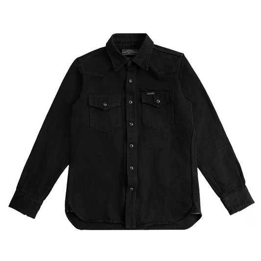 Black Denim Western Shirt