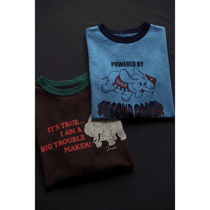 Graphic Ringer Cotton Tee