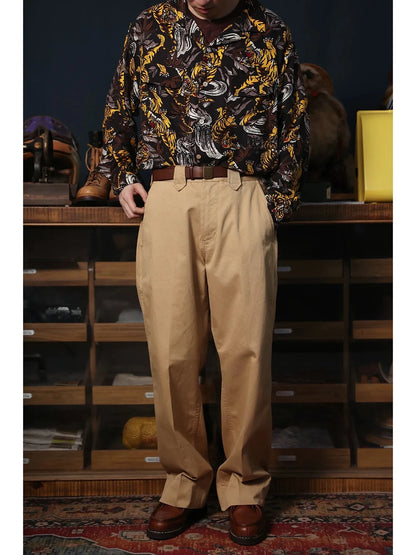 Oriental Print Hawaiian Shirt
