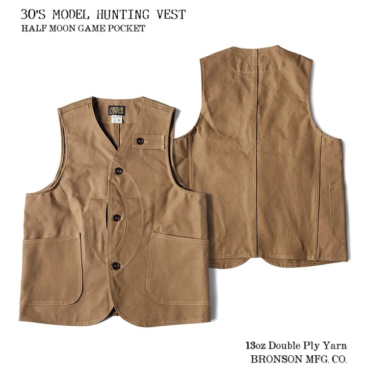 Canvas Multi Pocket Hunting Vest