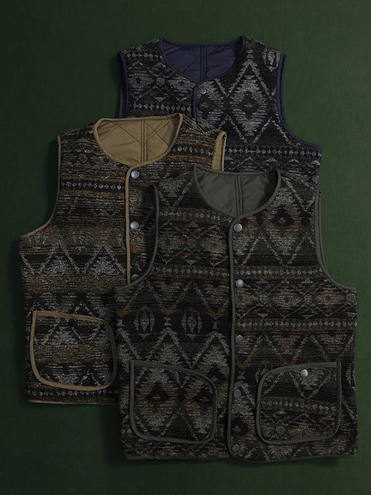 Reversible Quilted Padded Vest