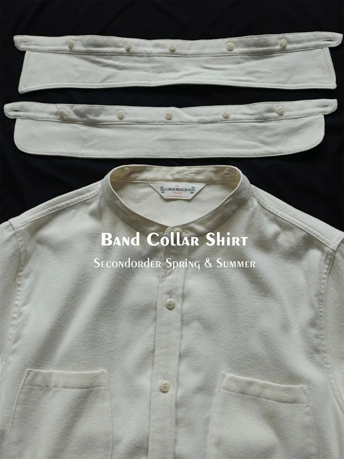 Detachable Collar Work Shirt