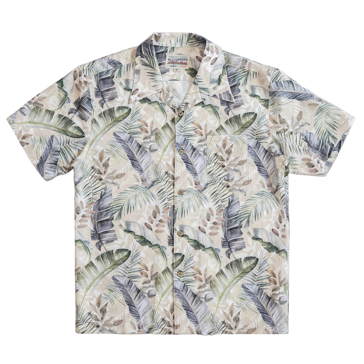 Tropical Leaf Camp Collar Shirt