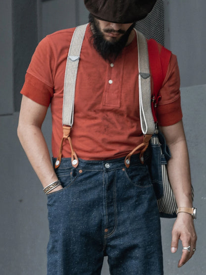 Vintage Short Sleeve Henley