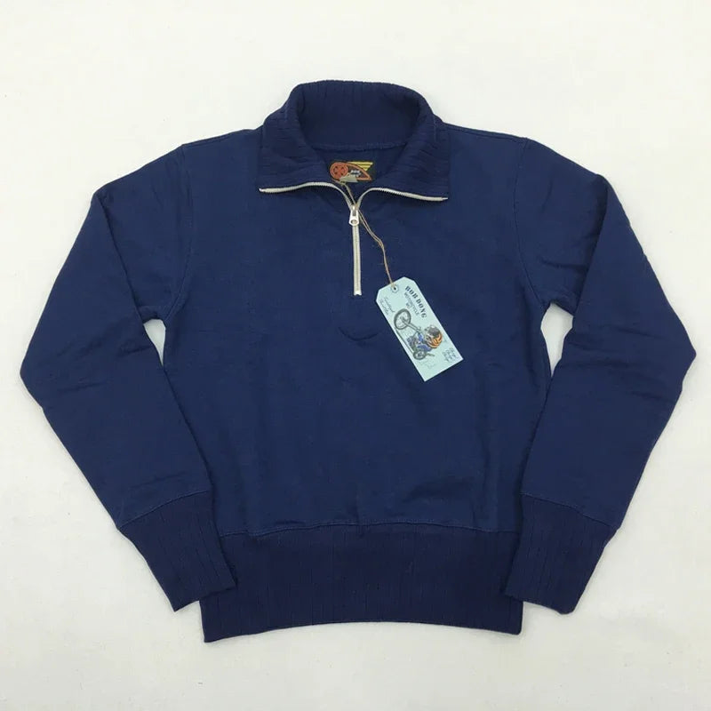 Quarter Zip Motorcycle Sweatshirt