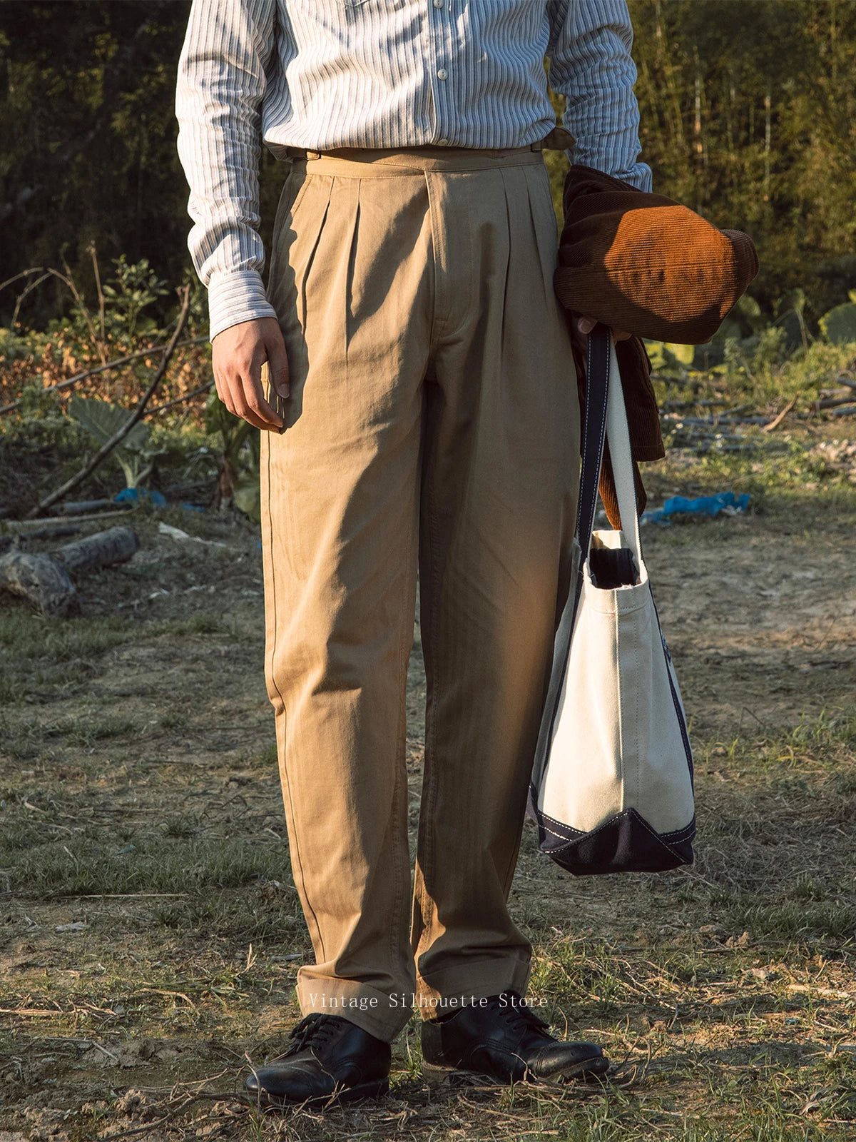 Herringbone Cotton Gurkha Pants