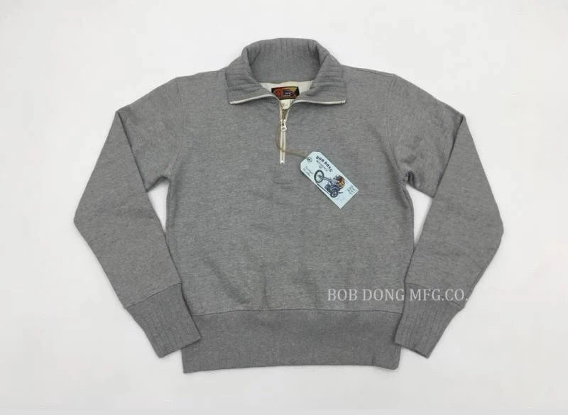 Quarter Zip Motorcycle Sweatshirt