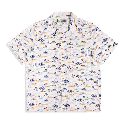 Seersucker Aloha Cuban Shirt