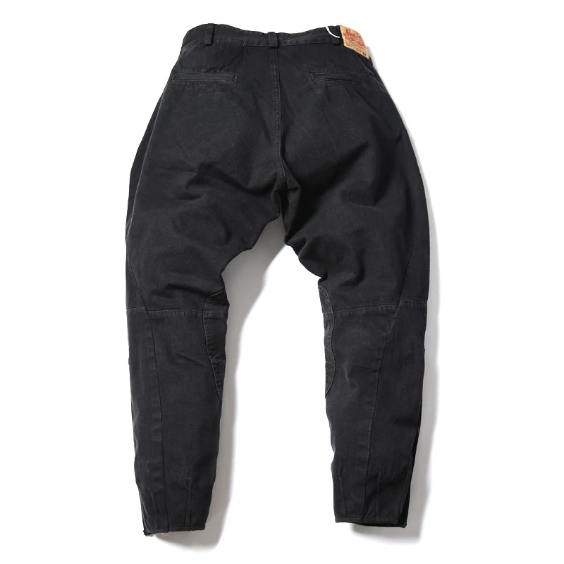 Black Motorcycle Breeches