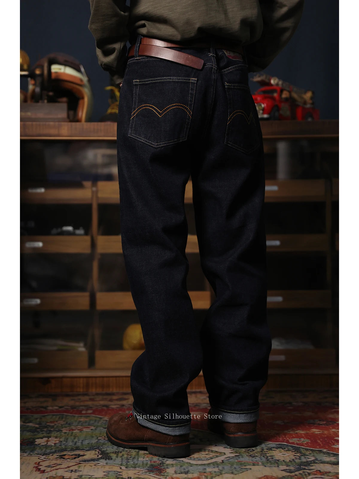 Raw Denim Five Pocket Jeans