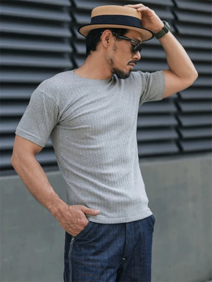 Ribbed Slim Fit T-Shirt