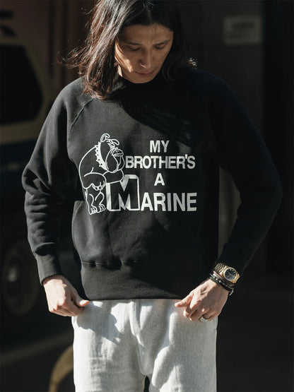 Bulldog Graphic Raglan Sweatshirt