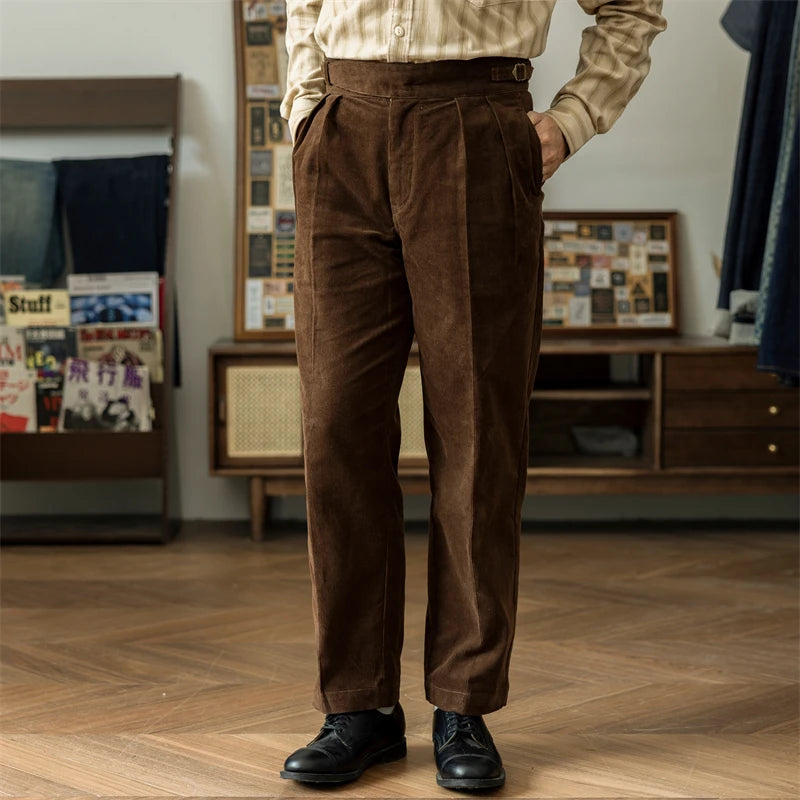 Brown Corduroy Gurkha Trousers