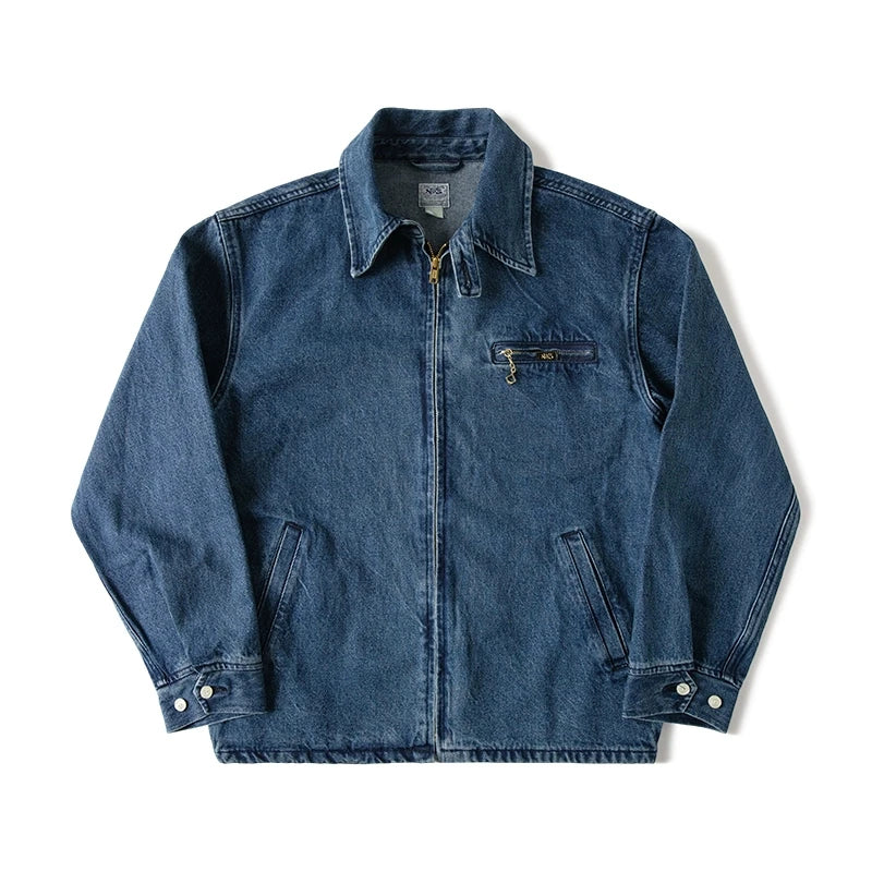 Stonewashed Denim Work Jacket