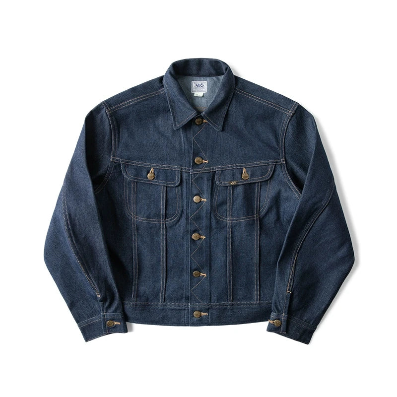 Cropped Sanforized Denim Jacket