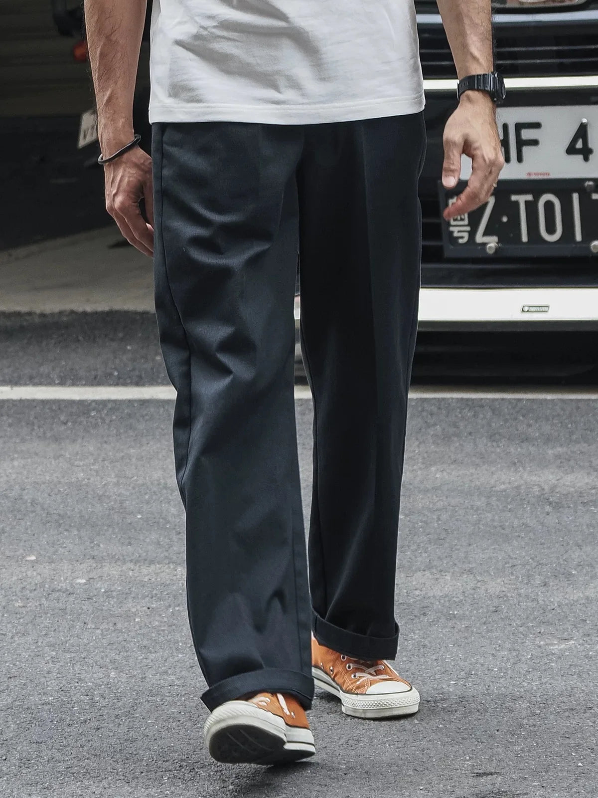 Relaxed Straight Work Pants