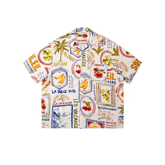 Cotton Linen Hawaiian Shirt