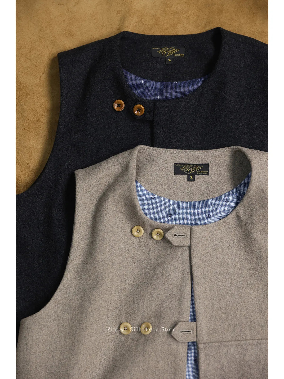 Anchor Print Deck Vest