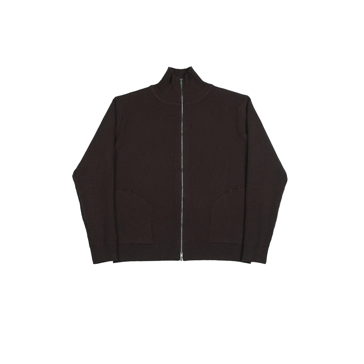 Zip Wool Blend Cardigan