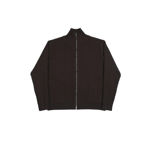 Zip Wool Blend Cardigan