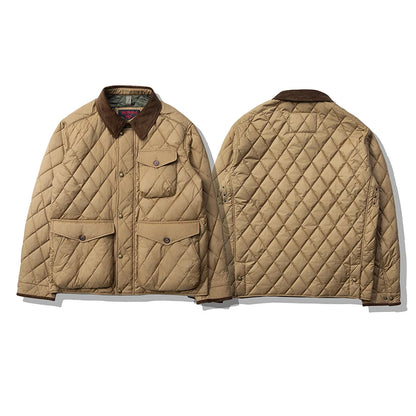 Quilted Corduroy Collar Jacket