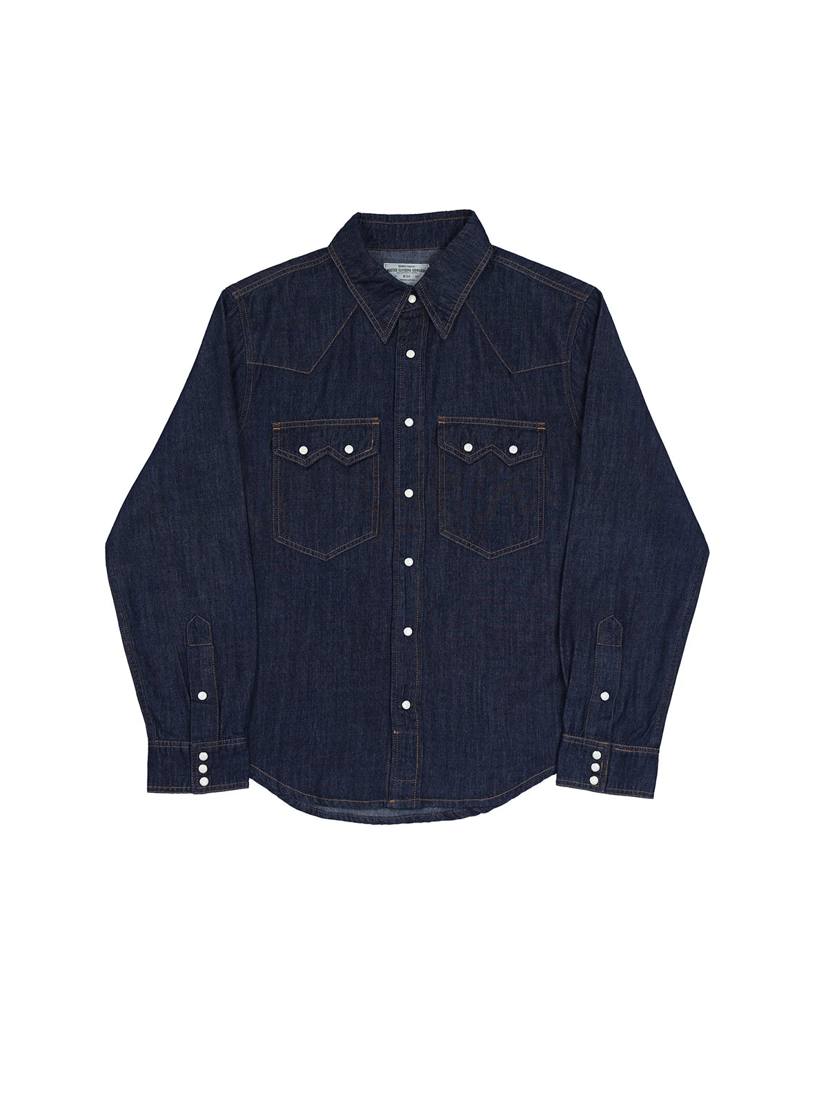 Slub Denim Western Shirt