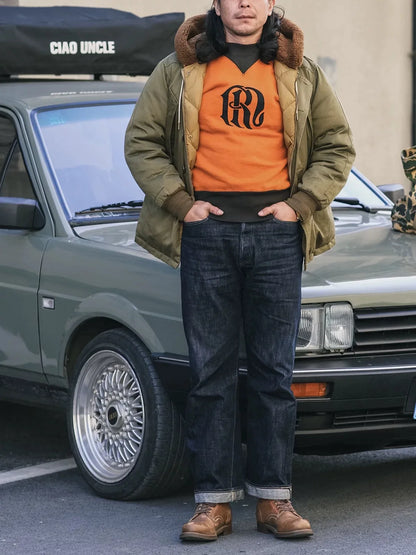 Two Tone V Insert Sweatshirt
