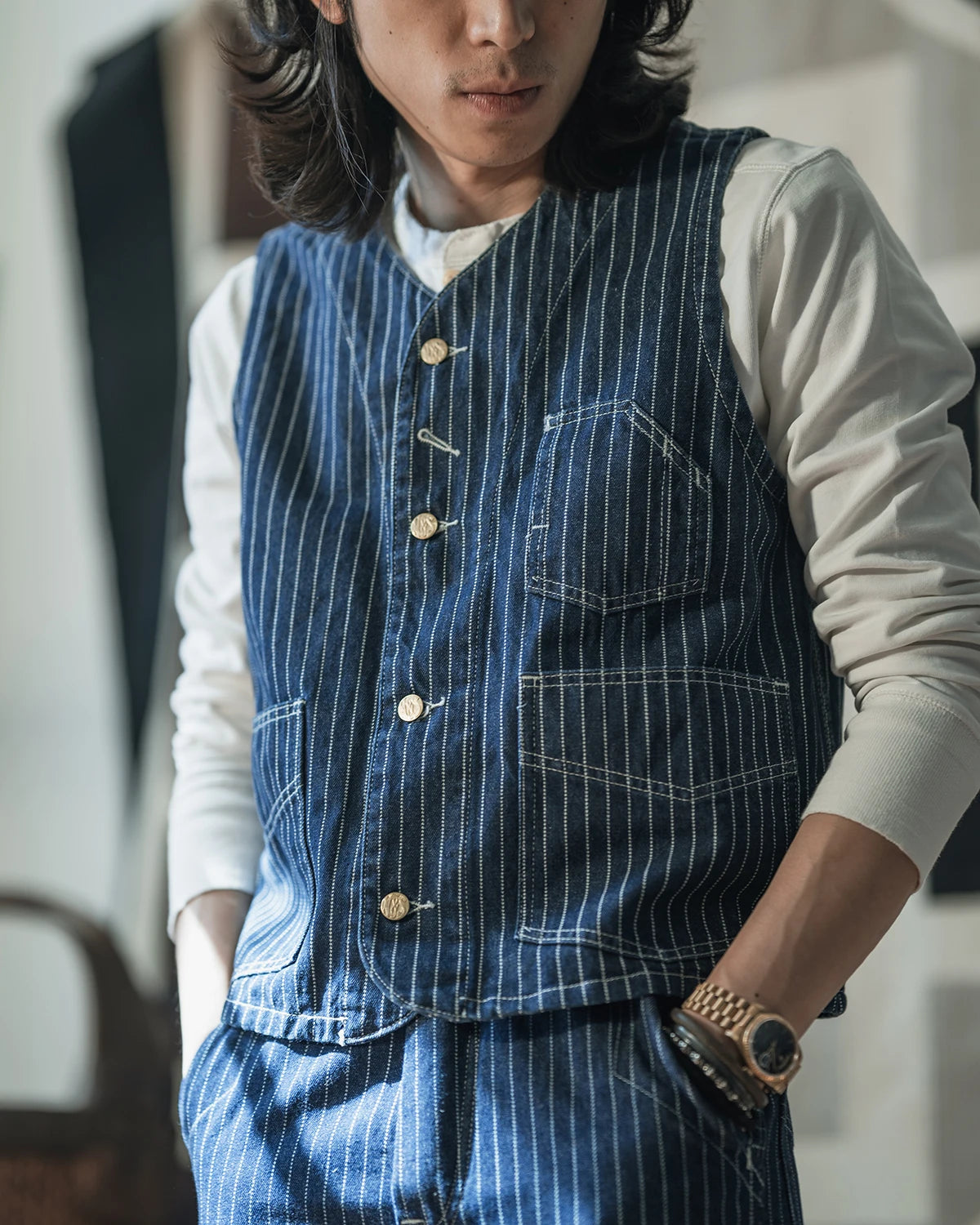 Wabash Three Pocket Work Vest