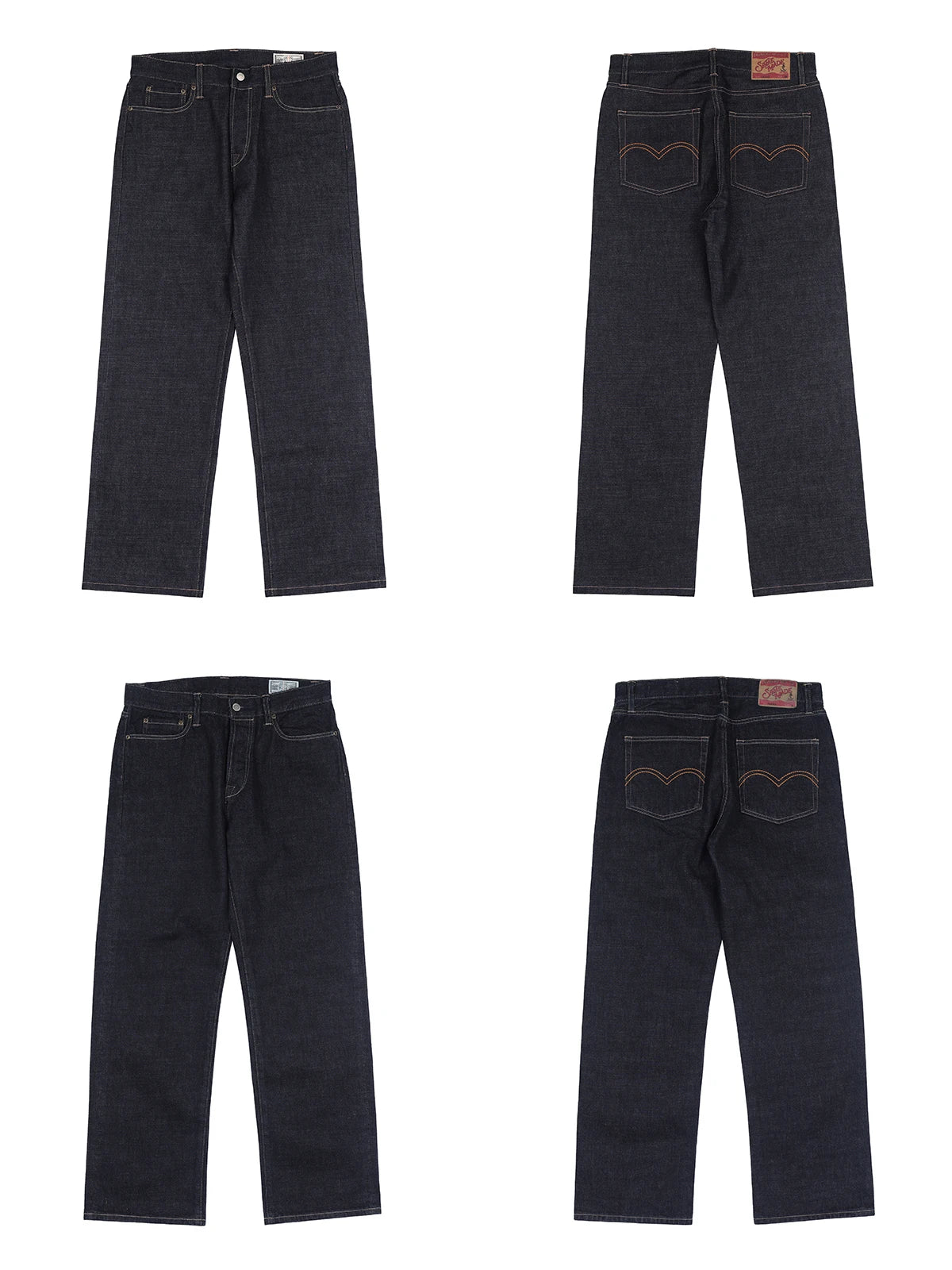 Raw Denim Five Pocket Jeans