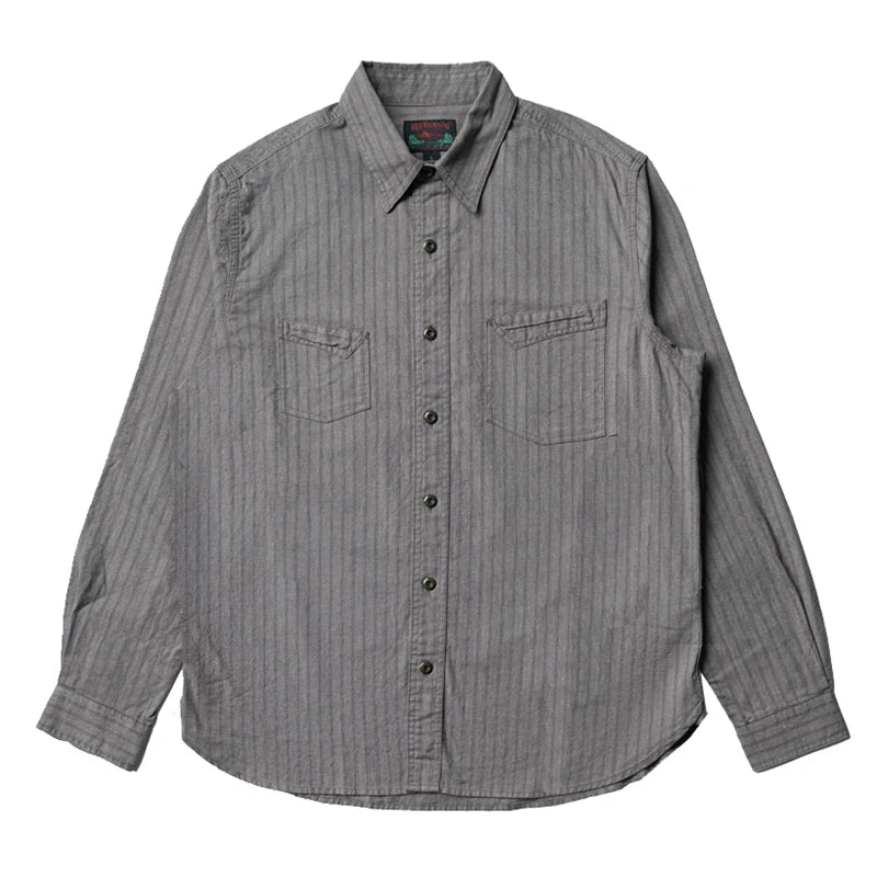Salt Pepper Stripe Work Shirt