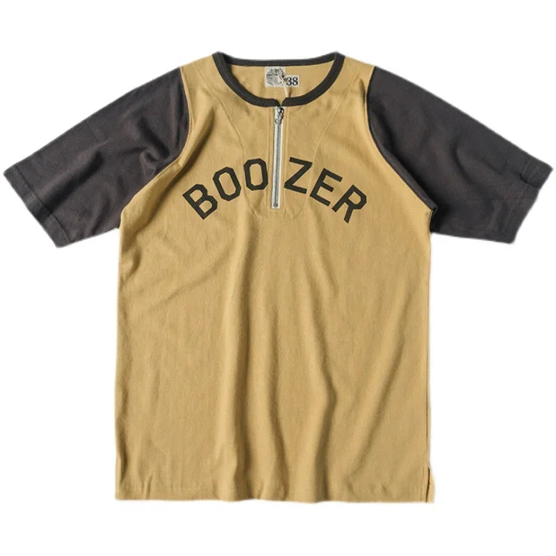 Quarter Zip Boozer Tee