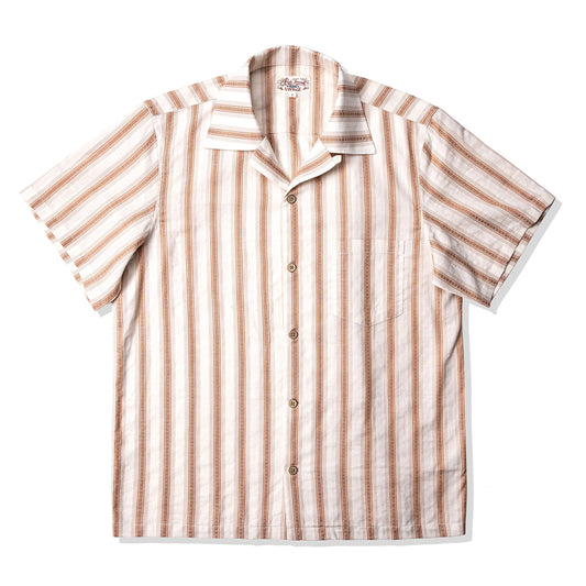 Jacquard Stripe Camp Shirt